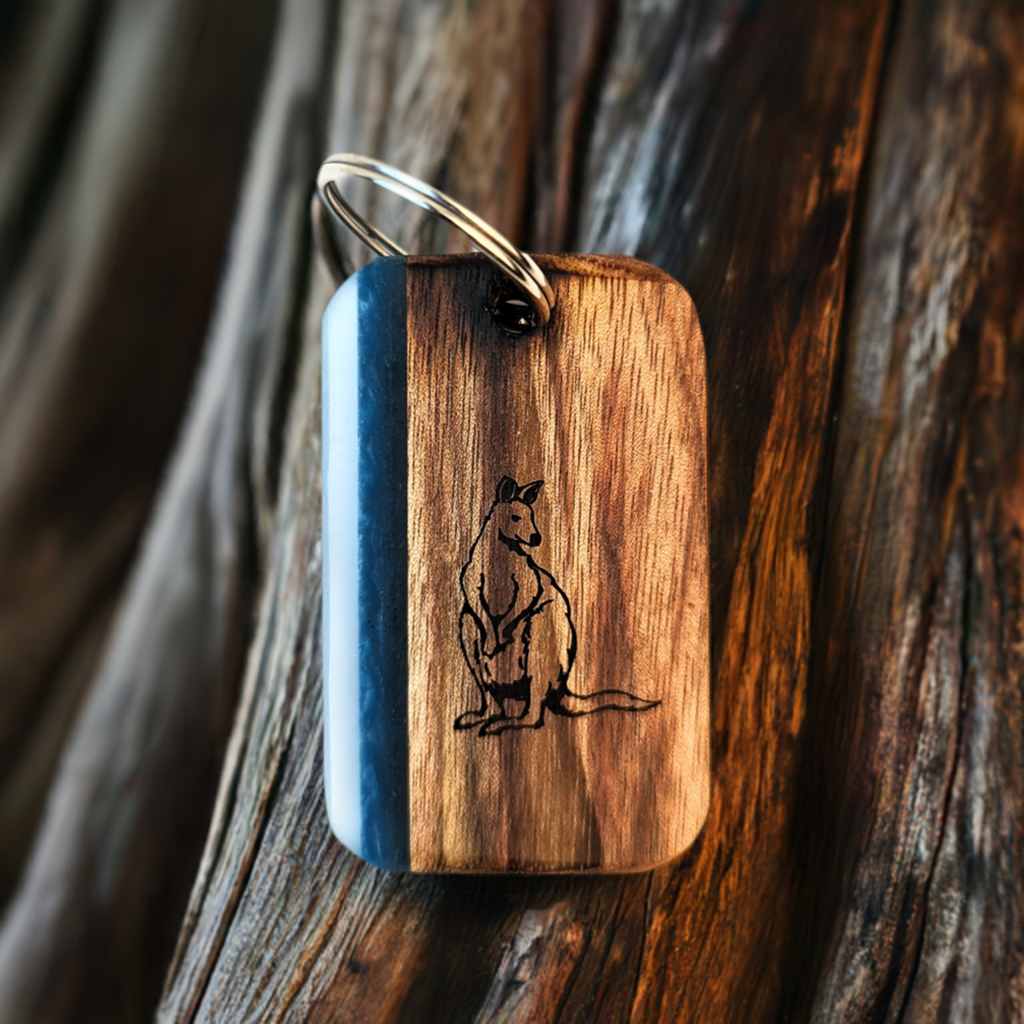 Kangaroo Keyring Byron Bay