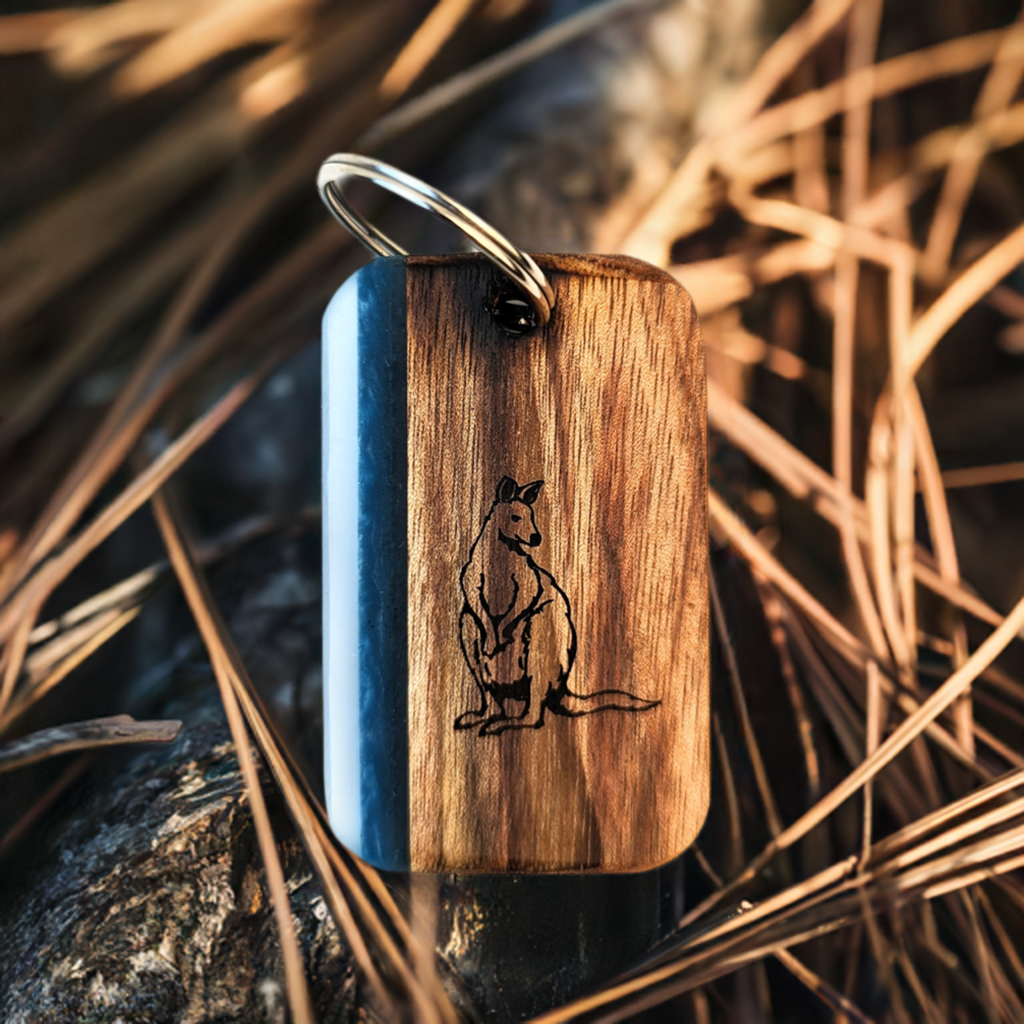 Kangaroo Keyring Byron Bay