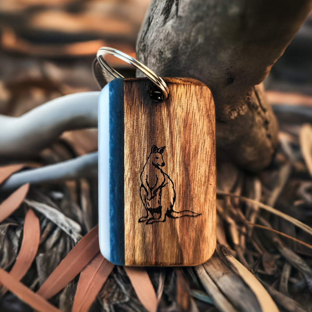 Kangaroo Keyring Byron Bay