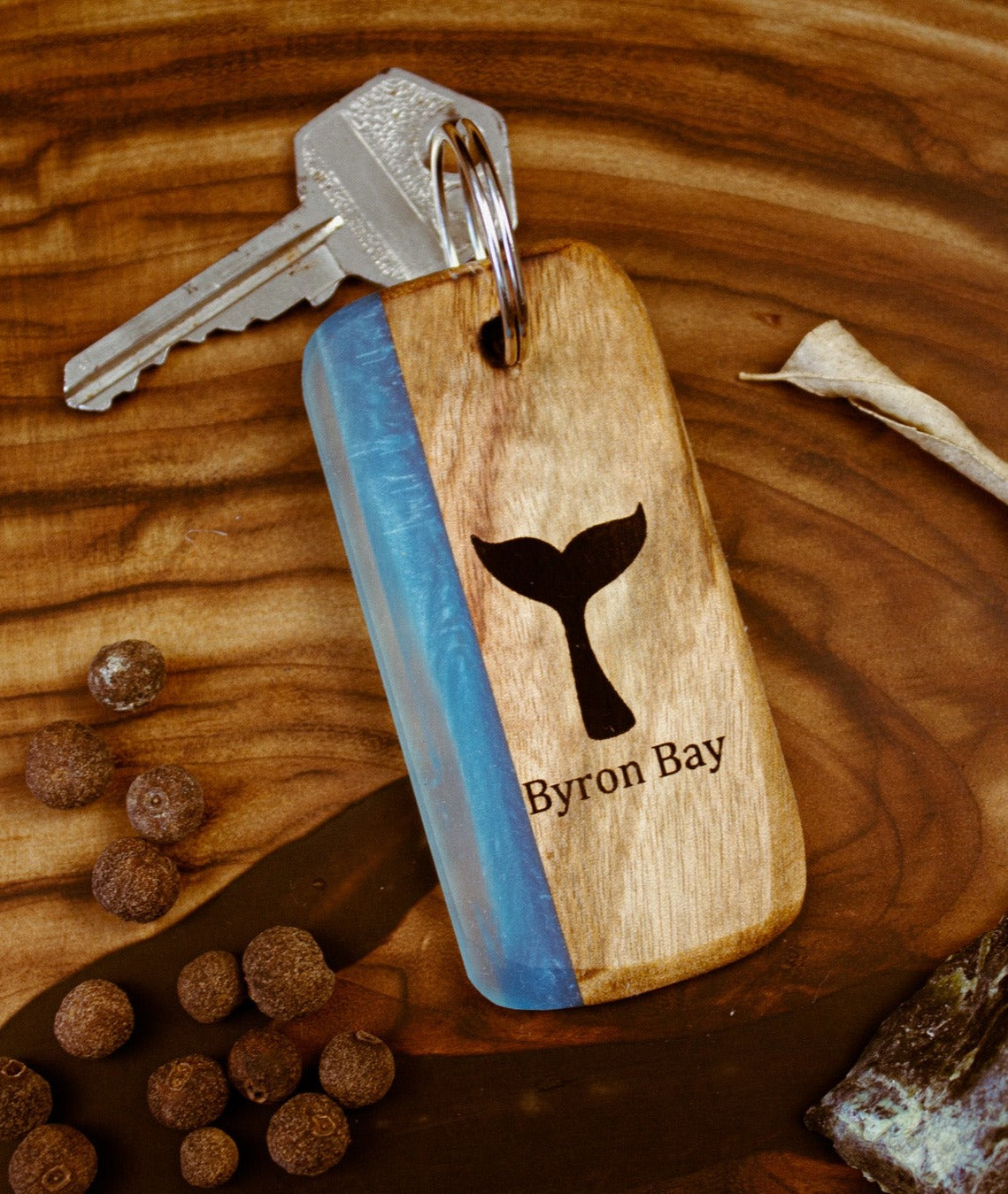 Whale Tail Keyring Byron Bay