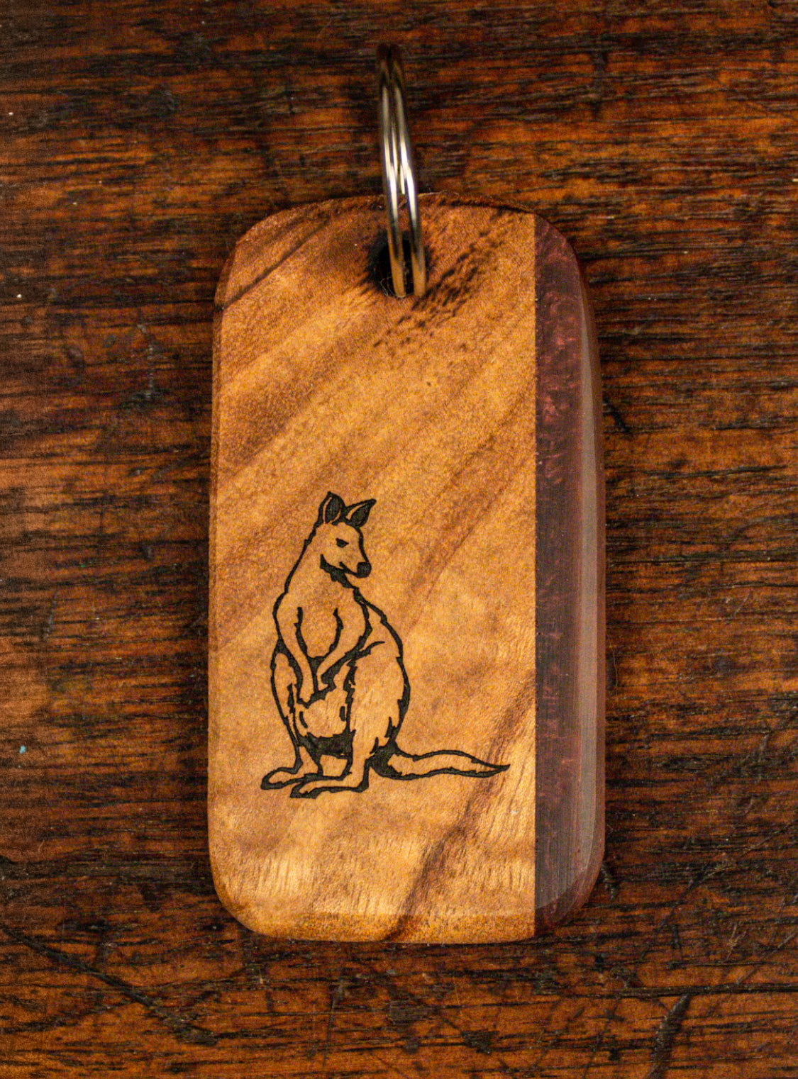 Kangaroo Keyring Byron Bay