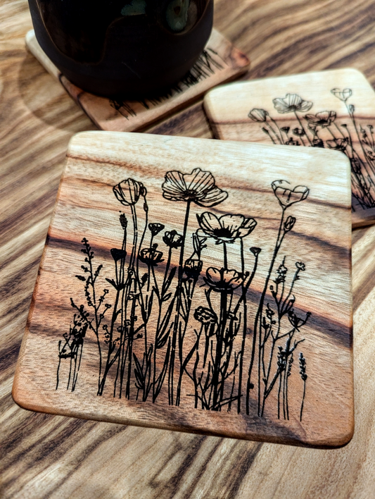 Wildflower Coasters